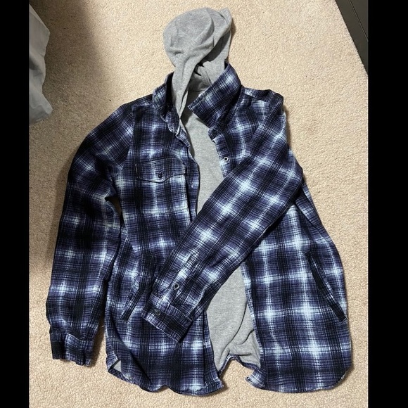 RVCA Plaid Hooded Jacket - Picture 2 of 4
